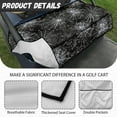 thumbnail image 5 of Yuyamidu Black Cobweb Golf Cart Seat Cover Halloween Golf Cart Seat Blanket with Storage Pockets Breathable Club Car Seat Towel, Fit for 2-Person Passenger Seat, 5 of 7
