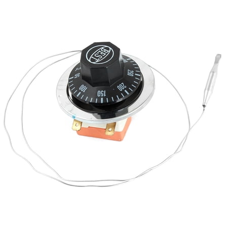 Thermostat Rond Pour Friteuse - 250V 16A, Réglable 50-300°C - Marque Uxcell - Neuf