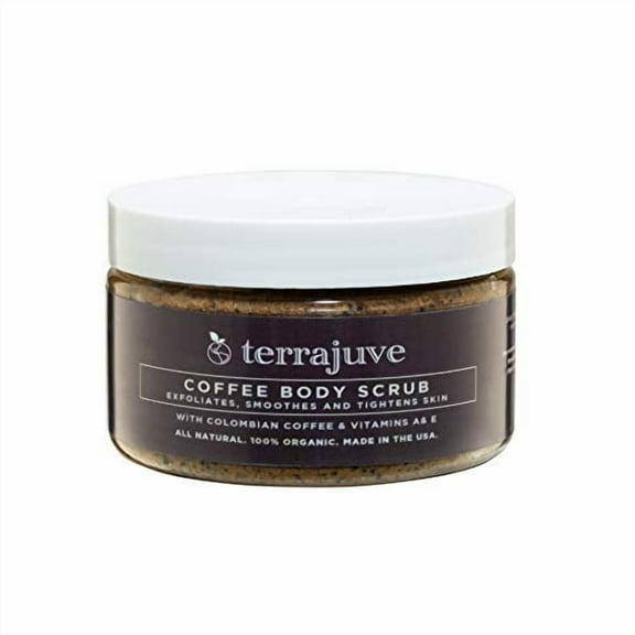 Terrajuve - Coffee Body Scrub Exfoliator for Cellulite Organic Natural Made USA