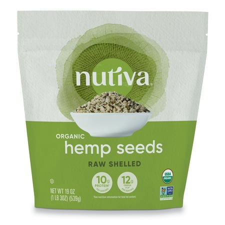 Nutiva Organic Superfood Raw Shelled Hemp Seeds, 19 Oz