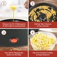 thumbnail image 3 of Mezcla Popcorn Popper Nostalgia, 6 litros, con calentamiento rápido, color negro, 3 of 7