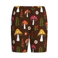 thumbnail image 4 of Easygdp Woodland Mushroom Men's Short Pajama Pants, Sleep Shorts, Household Pants, Casual Pants with Pockets - Medium, 4 of 9