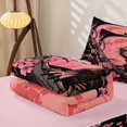 thumbnail image 5 of Homewish Brown Funny Capybara Zipper Full Size Comforter Sets with Fitted Sheet and 2 Pillowcases,Japanese Style Pink Cherry Blossom Zipper Bedding Set For Capybara Lovers,Reversible,4 Pieces, 5 of 7