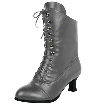 

ASEIDFNSA Thigh High Heel Boots for Women Womens Mid Calf Socks With Ruffles Boots Splicing Women Vintage Shoes High Boots Women Printed Heels Women S Boots