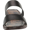 thumbnail image 2 of Sam Edelman Womens Haydee Flat Sandal, Adult, Black Leather, 7.5 M US, 2 of 6