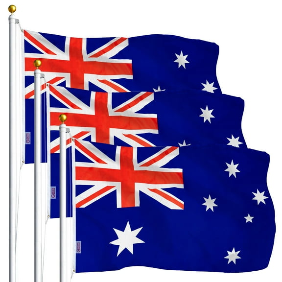 Australia Australian Flag 3x5FT 3-Pack Printed Polyester By G128
