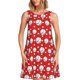thumbnail image 1 of Easygdp Cute Baseball para Vestido Transpirable de Mujer, Vestido Suelto de Manga Corta con Pliegues y Bolsillos para el Verano, 1 of 7