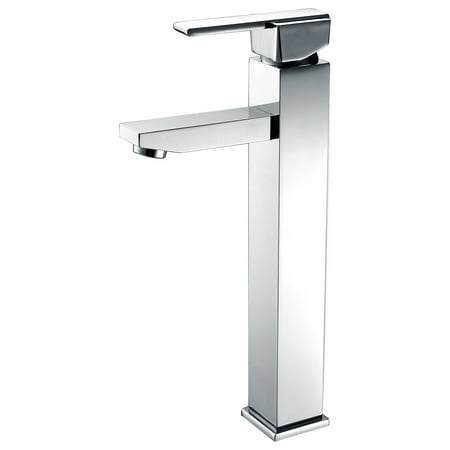 Brush Nickel Finish - Single Handle Vessel Faucet in Brushed Nickel Finish