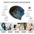 thumbnail image 5 of Honeii Mountain Blue Flowers Vase Print Winter Beanie Daily Hat - Thermal Polar Fleece Ski Running Hat Skull Cap for Men and Women,Beanie, 5 of 8