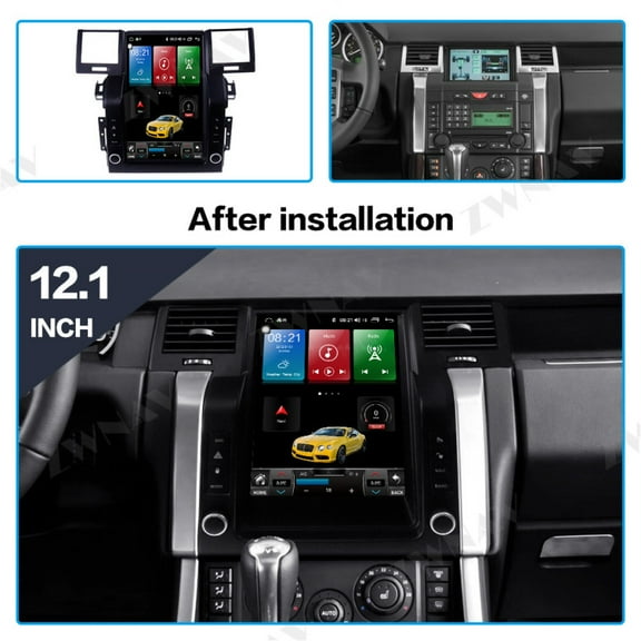 12.1 inch Tesla Screen CarPlay Android 13.0 AutoRadio Car Multimedia Player For Range Rover sport 2005-2009 Radio stereo head unit
