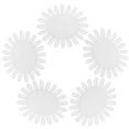 thumbnail image 2 of EeaseCA 1 Set/5pcs Sunflower Shaped Display Boards 50 Colors Ribbon Chain Nail Art Display Cards for Home Outdoor Shop (Natural Color), 2 of 8
