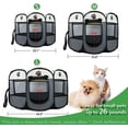 thumbnail image 2 of Oxford lightweight Puppy Pet Playpen for Medium Dogs Portable Cat Playpens Indoor Fence Foldable Doggie Play Pen shopwise Round, 2 of 14