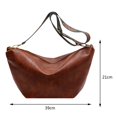 thumbnail image 2 of Bolso bandolera de moda Bolso de hombro simple de gran capacidad para mujer para el trabajo (marrón) Likrtyny Para Estrenar, 2 of 8