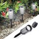 thumbnail image 4 of Luces solares para caminos al aire libre, paquete de 4 luces de paisaje, impermeables, luces LED solares para patio trasero de pasarela para jardín, patio, 36,3*6,3 cm, 4 of 7