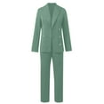 thumbnail image 6 of A New Fashionable Women's Button Down Form Fitting Lapel Cardigan And Elegant Suit Jacket Set Ladies Pant Suits for Business Outfits for Women Work Out Outfit Set Tracksuit Women Apparatus Jumpsuit, 6 of 6