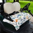 thumbnail image 2 of Golf Cart Seat Covers for 2 Seater, Colorful Leaf Soft Microfiber Cart Seat Towel Blanket, Summer Botanical Pastoral Spring Absorbent Breathable Non Slip Bench Seats Protector for Golf Course 51"x31", 2 of 9