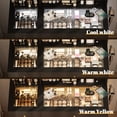 thumbnail image 3 of 40" Vanity Desk with Mirror & Lights, Makeup Vanity with Glass Top & Storage Drawer & Glass Cabinet, 3 LED Light Modes, Power Outlet for Bedroom, 3 of 9