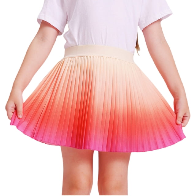 Odeerbi Niñas Falda Plisada de Cintura Alta Gradiente de La Fiesta de Baile Falda de Línea Con Pantalones Cortos Incorporados