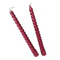 thumbnail image 4 of veasfak 2pcs Dinner Candle Assorted Colors Taper Twisted Spiral Long Candles for Dinner 2 CandleRed, 4 of 7