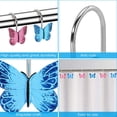 thumbnail image 3 of Agptek 12pcs Butterfly Shower Curtain Resin Hooks for Bathroom Decorative, 3 of 8