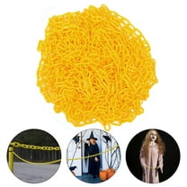 Yellow Safety Barrier Chain 5M Plastic Safety Chain Caution Security Chain for Crowd Control