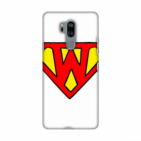 LG G7 Case, LG G7 ThinQ Case, Slim Fit Handcrafted Designer Printed Snap on Hard Shell Case Back Cover for LG G7 ThinQ - Superhero- W