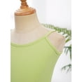 thumbnail image 6 of Alvivi Kids Girls Camisole Ballet Dance Tutu Dress Gymnastics Skirted Leotard Performance Dancewear Light Green 15-16, 6 of 7