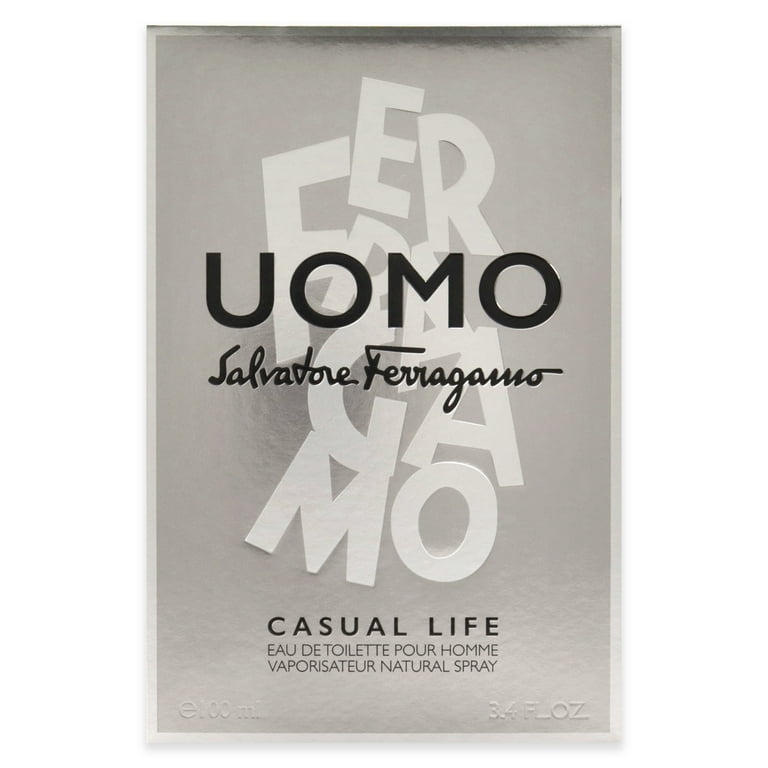 Salvatore Ferragamo Uomo Casual Life 3.4 oz EDT Spray Walmart