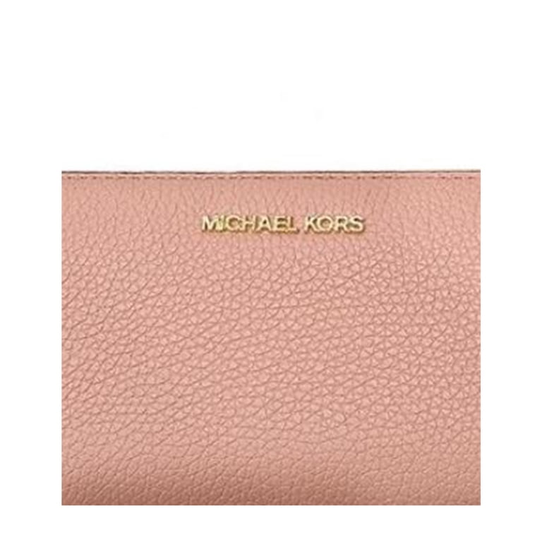 Michael Kors Jet Set Travel Pebbled Leather Continental Wristlet