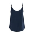 thumbnail image 5 of ClodeEU Women's Sleeveless Spaghetti Strap Tank Top ,Loose Fit Scoop Sleeveless Summer Tops Navy,Womens Plus XXL, 5 of 9