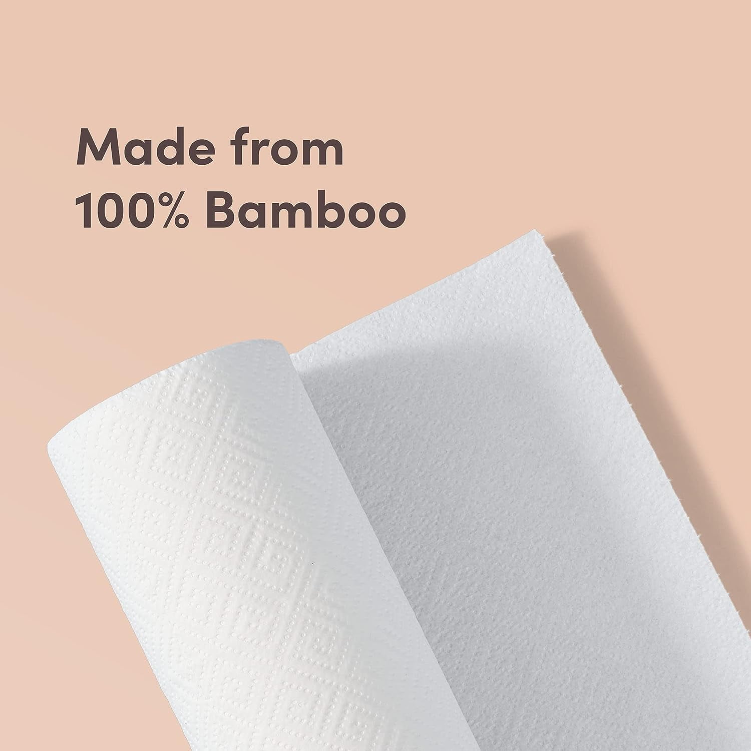 Bamboo Paper Towels, 6 Rolls, 2 ply, FSC Certified, 150 Sheets, 900 Count, Plastic-Free, Multicolor