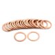 thumbnail image 2 of 20 Pcs Arandelas de Tono Cobre Anillos Sello Adaptador 20mm Diámetro Interno para Automóvil, 2 of 3