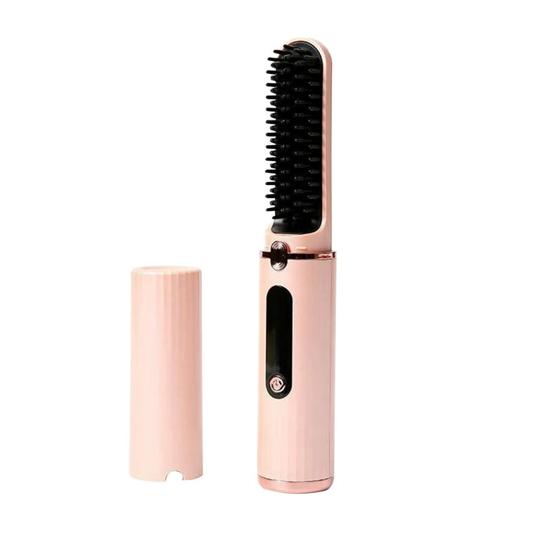 Portable Rechargeable Straightening Brush, Wireless Straightening Brush Mini Hair Straightener Brush Portable Negativeion Hair Straightener Styling Portable Rechargeable Straightening Brush, Wireless Straightening Brush Mini Hair Straightener Brush Portable Negativeion Hair Straightener Styling