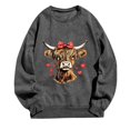thumbnail image 4 of Turilly Women's Fashion Long Sleeve Round Neck T-Shirt Printing Loose Blouse Hoodless Sweatshirts, 4 of 4