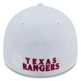 thumbnail image 4 of Men's New Era White Texas Rangers 39THIRTY Flex Hat, 4 of 6