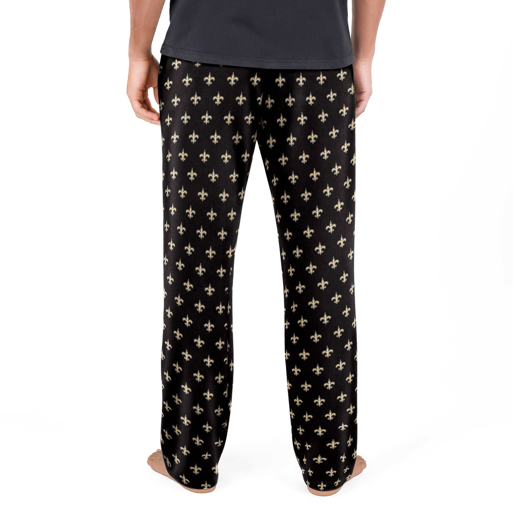 NFL Mens New Orleans Saints All Over Print Pajama Pants