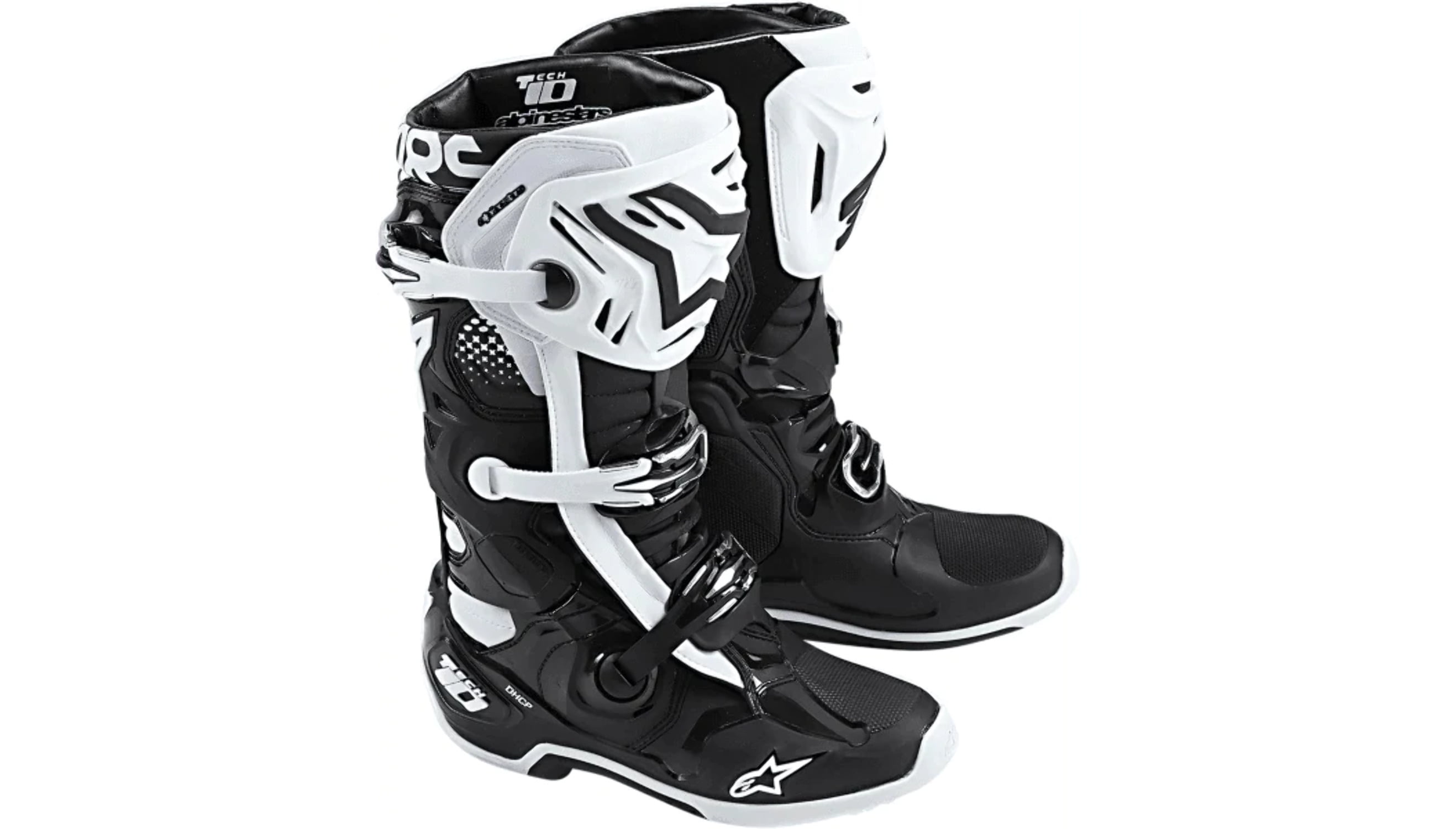 Alpinestars Tech 10 ブーツ ホワイト/ブラック[9inch] Tech 10 Boots - BLACK MOTOCROSS Boots | Alpinestars