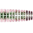 thumbnail image 4 of Press on Nails Long Square Fake Nails French Tip Glue on Nail with Designs Nails Charm and Rhinestones False Acrylic Nails Full Cover Stick on Nail for Women Nail Decorations, 4 of 6