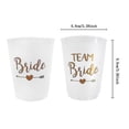 thumbnail image 3 of 12pcs Team Bride Plastic Cup Hen Party Translucent Cups Set, 3 of 5