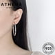 thumbnail image 4 of ATHENA Joyería Pendientes Grandes Mujer Aro Círculo Plata 925 Original M001, 4 of 4