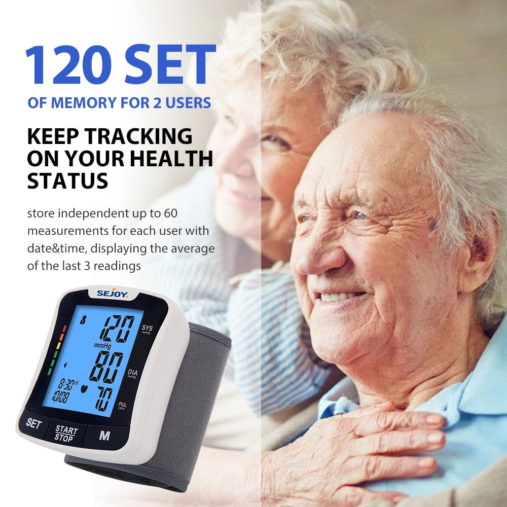 Buy SEJOY Digital Wrist Blood Pressure Monitor, Talking Home Use