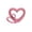 Pink, variant on Red Heart Figurine Ornament, Decorative Heart Statue for Wedding and Anniversary Décor, Romantic Valentine Accent for Party Table, Home Office Desktop Display, Holiday and Seasonal Home Decoration