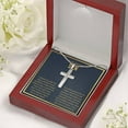 thumbnail image 3 of Son - Always In My Heart Cross Necklace - Artisan Cross Necklace - Gift Box & Message Card, 3 of 5