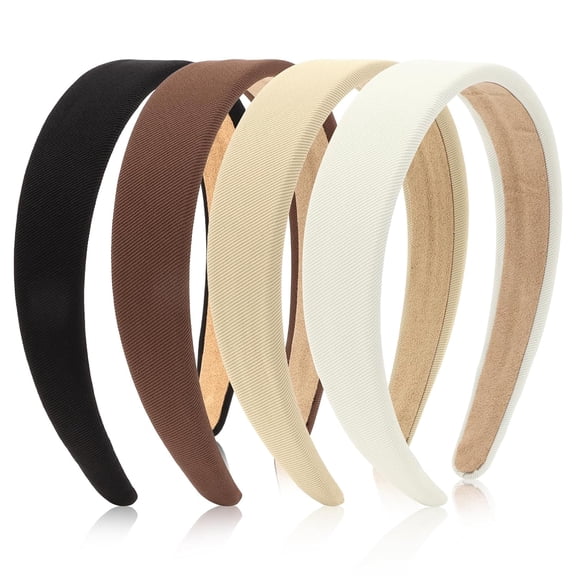 HBlife 4 Pack Fashion Wide Cute Headbands Trendy Non Slip Hairbands for Women Girls
