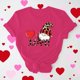 thumbnail image 2 of RKSTN Valentine Gifts Women's Valentine's Day T Shirts Oversized Crewneck Valentines Graphic Print Short Sleeve Shirt Womens Casual Solid Round Neck Plus Size Loose Fits Tee Top Summer Clothes, 2 of 8