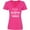 Hot Pink, variant on Inktastic My Dad is a Firefighter and a Hero Women's V-Neck T-Shirt