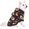 thumbnail image 2 of Fotbe Turkey And Autumn Sudadera con Estampado para Perros Pequeños – Suéter con Capucha para Mascotas, Tela Suave de Forro Polar con Bolsillo-Small, 2 of 7