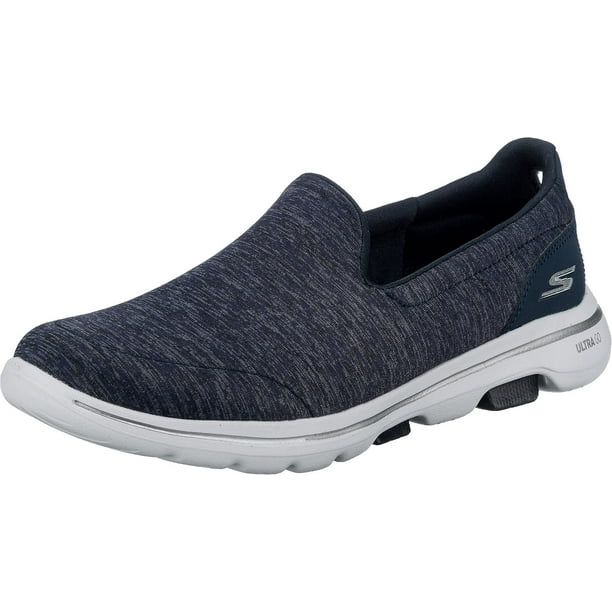 Zapatos Skechers Go Walk 5 Honor para mujer, color azul marino/blanco