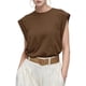 thumbnail image 1 of Camiseta Sin Mangas Informal de Verano para Mujer Color Café S, 1 of 5