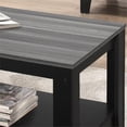 thumbnail image 3 of Pemberly Row Table Set 3pc Set Coffee End Side Accent Living Room Laminate Black, 3 of 5